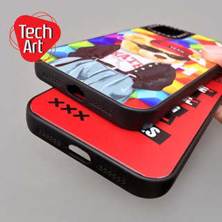 7+ 11 12Promax 13 13Promax 14Promaxเคสขอบดำกันเลนส์กล้อง casetify พิมพ์ลายการ์ตูนลายเท่