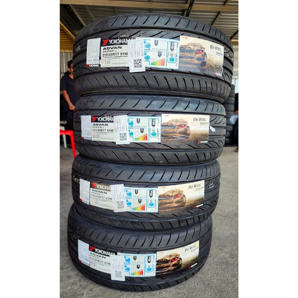 🔴 ยาง "#โยโกฮามา "  Yokohama Advan Fleva V701 215/45R17 ปลายปี 22