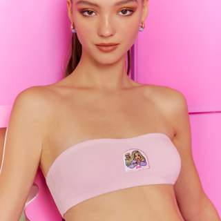 SABINA | BARBIE เสื้อชั้นในเกาะอกไร้โครง รหัส SBLU717 - สีชมพูอ่อน