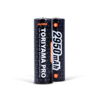 ถ่านชาร์จ Toriyama Pro 2950 mAh  Rechargeable Battery แพ็ค 2 ก้อน พร้อมจัดส่งทันที