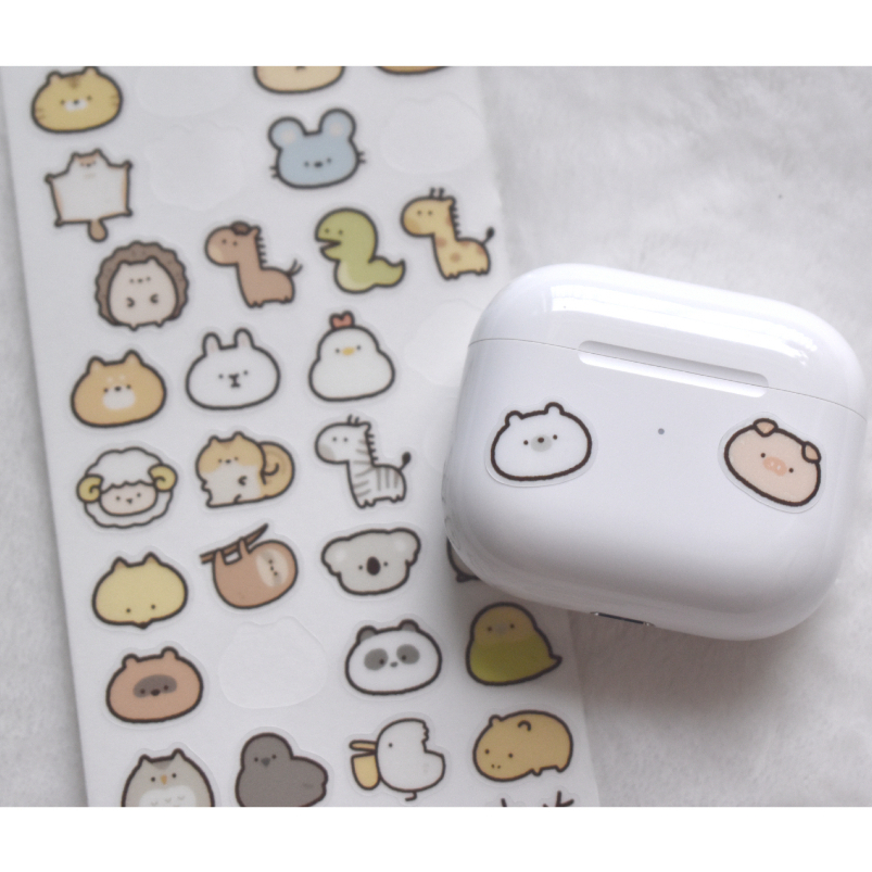 STICKER สติ๊กเกอร์ใสลายสิงสาราสัตว์ญี่ปุ่น สติ๊กเกอร์น่ารัก PVC สไตล์ญี่ปุ่น ไว้สำหรับ ตกแต่งสมุดไดอารี่สมุดโน๊ต