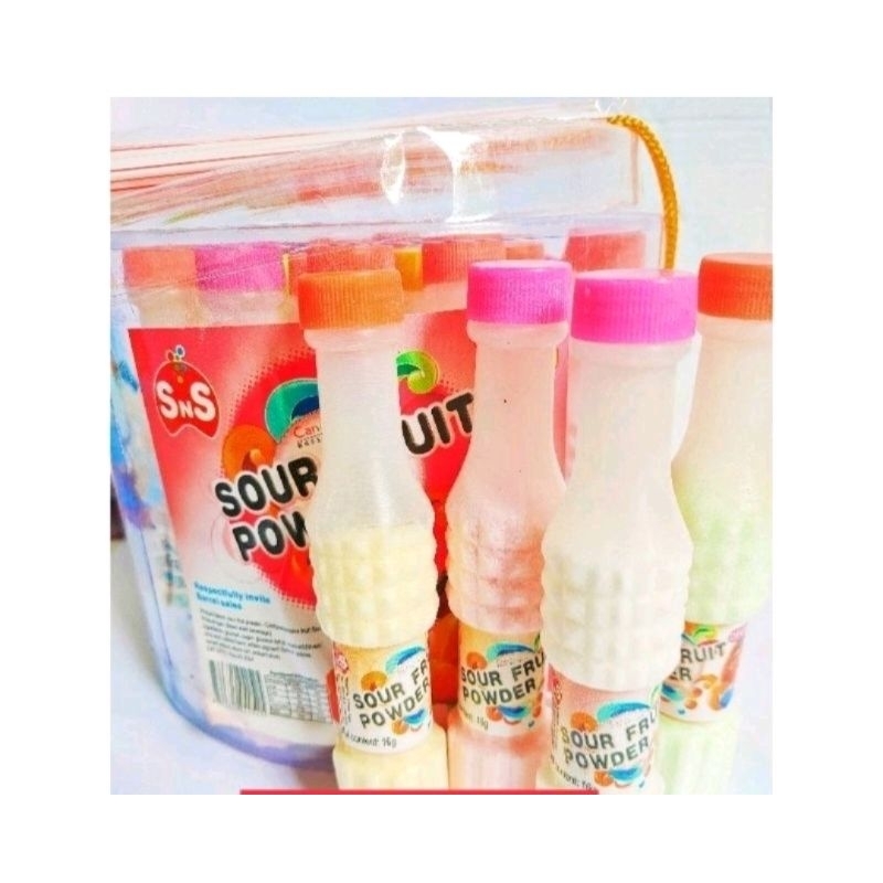 ยกถัง30ชิ้น ผงเปรี้ยวจี๊ดจ๊าด ใส่มาในขวด รุ่นฮิต ขายดีสุดๆ ทานแล้วเพลิน พร้อมหลอดค่ะ คละสี รสผลไม้รวม