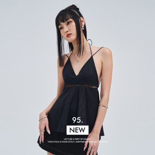 95lady • Aerin (Black) เสื้อ minidressy - ลูกไม้