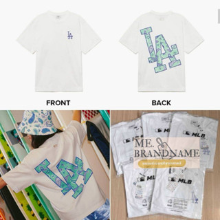 ของแท้ 💯% MLB Paisley Back Clipping Logo T-Shirts เสื้อยืดสีขาว LA 🤍💚