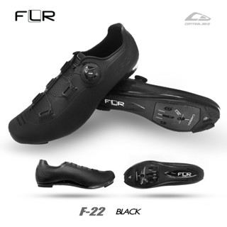 NEW2024 !!! FLR รองเท้าจักรยานเสือหมอบ F-22 III สี Black พื้นCarbonตรงคลีทรองเท้า รุ่นใหม่ล่าสุด2023