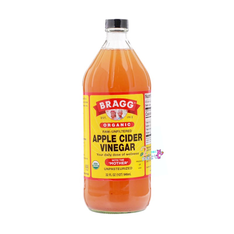คีโต 🇺🇸 Apple Cider Vinegar Bragg 946ml น้ำส้มสายชู น้ำส้มสายชูหมักจากแอปเปิ้ล ACV Keto