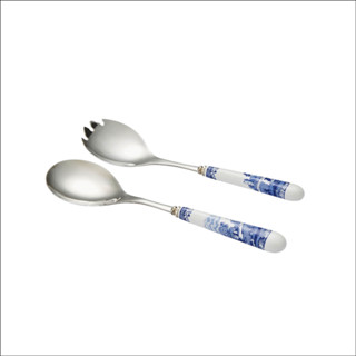 ช้อนส้อมสำหรับคลุกสลัด Spode Blue Italian Pair of Salad Servers