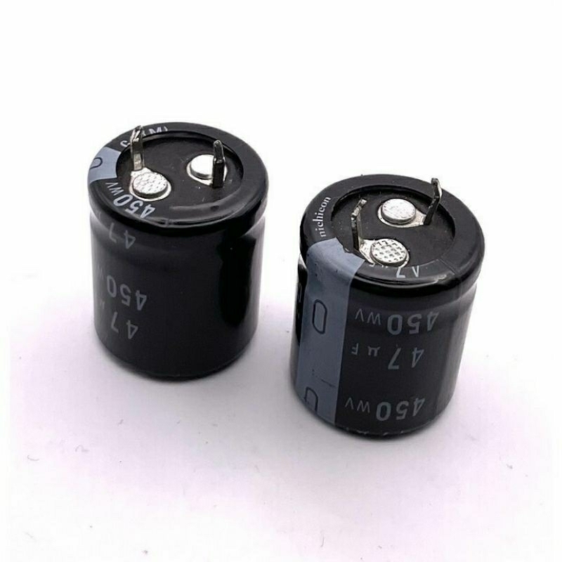 Cขาเขี้ยว​ 47uf400V  ไซส์  กว้าง22 ยาว28