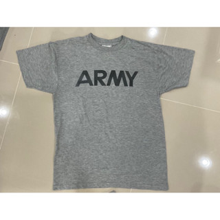 เสื้อยืด ARMY มือ2 เเท้กองทัพ USA ไซค์ S อก 19 ยาว27 สภาพดี