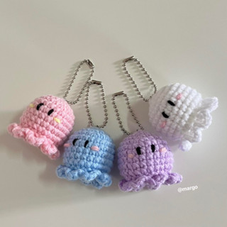 Octopus keychain🦑🧶พวงกุญแจปลาหมึกไหมพรม🎏