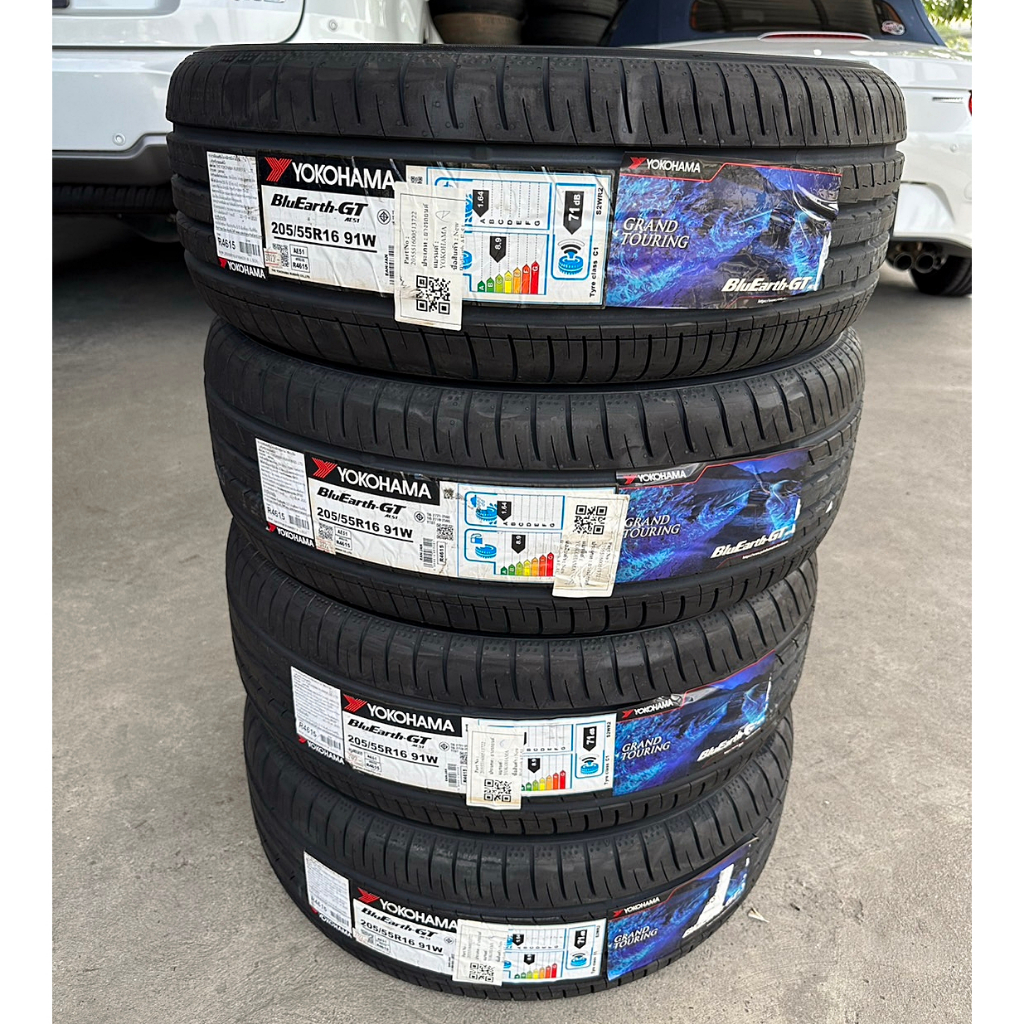 🔴 ยาง "#โยโกฮามา" Yokohama BluEarth-GT AE51 ผลิตญี่ปุ่น 🇯🇵  🇯🇵  ยางใหม่ปี 22 - 205/55R16