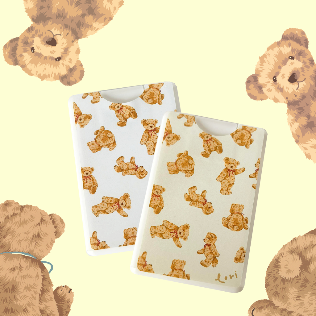 TORIAROMA | Tori Alcohol Spray Card รุ่น Teddy Land 20ml.🧸🧸🧸 สเปรย์พกพากลิ่นหอม  สะอาด สดชื่น ไม่ฉุน น่ารัก พกพาง่าย