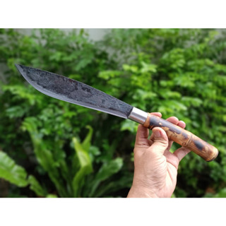 มีดเหน็บ อีเหน็บ E-nep มีดอีเหน็บ มีดดาบ มีดลาบ ดาบสั้น Machete ใบ 9” เหล็ก ตลป. ตีร้อน ชุบแข็งบ่อเกลือ ผิวไฟ ด้ามไผ่