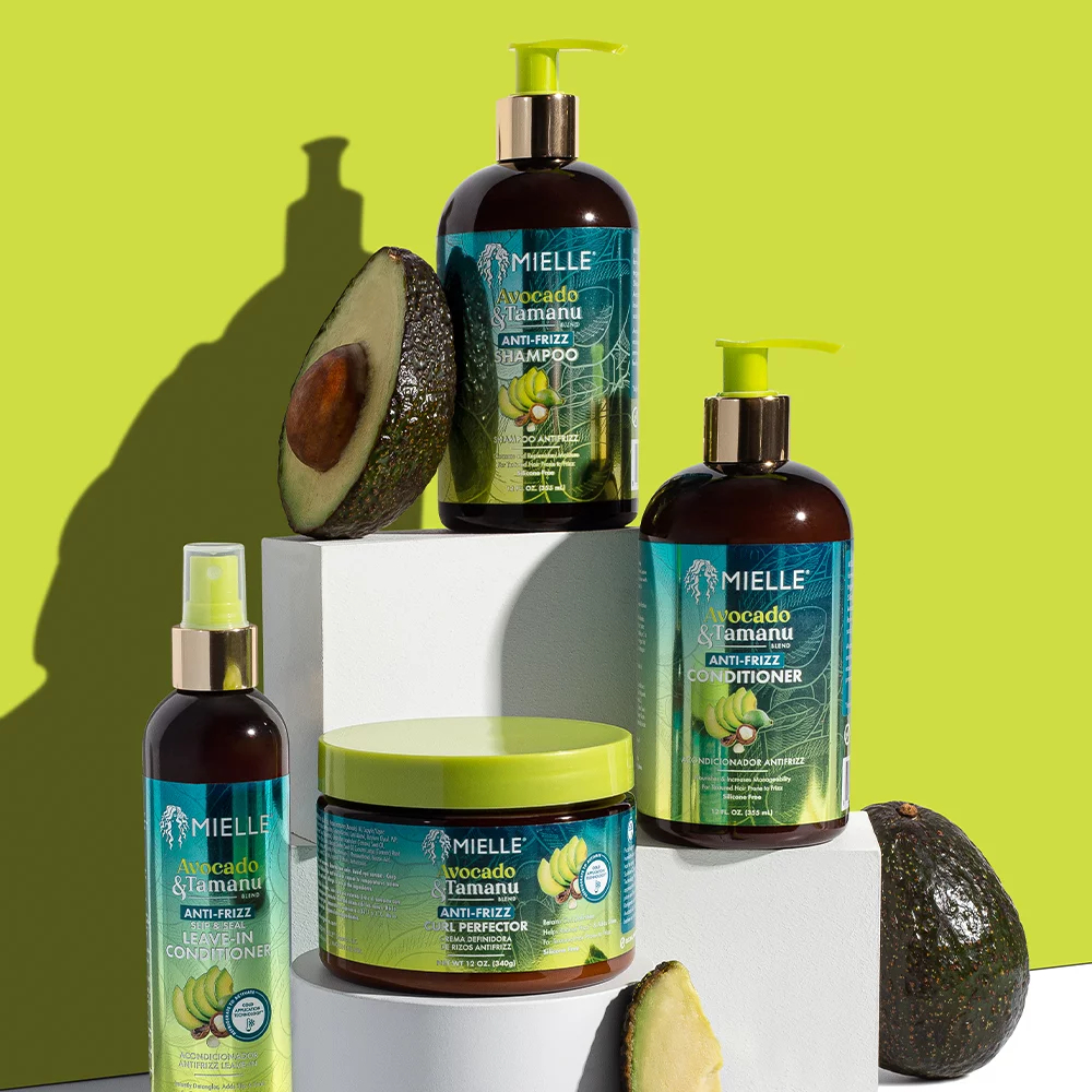 ใหม่ 🇺🇸 MIELLE® Avocado & Tamanu Anti-Frizz Collection