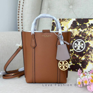 👑ผ่อน0%~แท้100%👑 กระเป๋าสะพาย Tory Burch Mini Perry Tote 142616 Light Umber