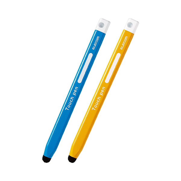 Elecom P-Tpen02Bbu ปากกาดินสอ แกนหนา ทรงสามเหลี่ยม สีฟ้า สําหรับสมาร์ทโฟน แท็บเล็ต