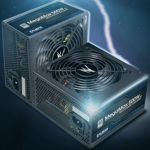 ZALMAN MEGAMAX 500W V2 80 PLUS STANDARD : ZM500-TXII POWER SUPPLY