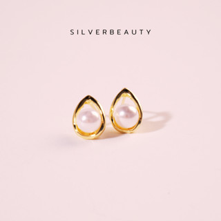 โค้ด SILV45 ลด45.-  Silver beauty ต่างหูหยดน้ำมุกเล็กE02302