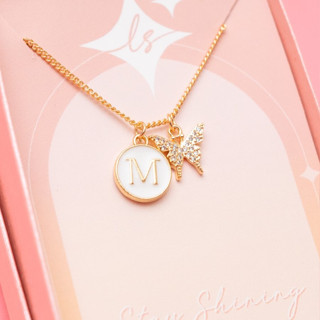 LELISA - Butterfly Necklace - สร้อยผีเสื้อพร้อมจี้ตัวอักษร