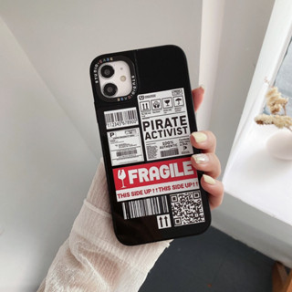 เคสโทรศัพท์ ไอโฟน กระจกดำ ขอบเหลี่ยมทุกรุ่น 14prpmax 14pro 14 13promax 13pro 13 12promax 12pro 12 11 XR X XS 7plus 8plus