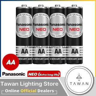 [12ก้อน] Panasonic ถ่านไฟฉาย ถ่านรีโมท รุ่น Neo AA, AAA รุ่น Gold AA, AAA