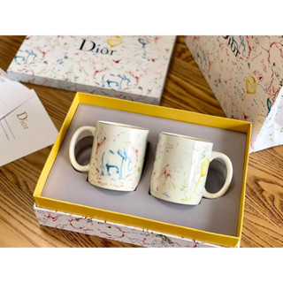 Dior Home Childrens Fun series Limoges bone China mug to cup 2-piece gift box