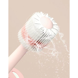 แปรงสีฟันเด็ก หัวทรงกลม 360 องศา ขนแปรงนุ่มพิเศษ มาพร้อมแผ่นป้องกัน เหมาะสำหรับเด็ก 0-6 ขวบ
