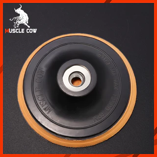 MUSCLE COW กระดาษทรายกลม 4 นิ้ว กระดาษทราย กลม หลังสักหลาด (แพคละ100แผ่น)ใบขัดกระดาษทราย 4 นิ้ว ขัดไม้ ขัดเหล็ก ขัดโลหะ