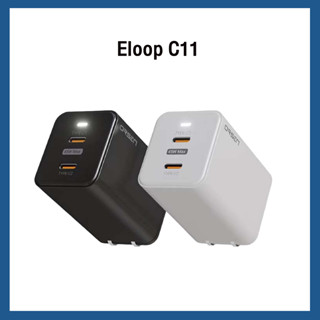 [ส่งเร็ว ส่งไว] Orsen by Eloop C11 หัวชาร์จเร็ว 2 พอร์ต Type C PD 45W GaN QC 4.0 Adapter ชาร์จไว Notebook Laptops ของแท้100%