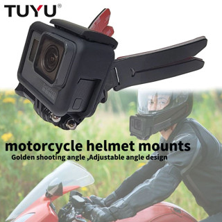 TUYU หมวกกันน็อคเต็มหน้า Chin Mount Holder พับได้สำหรับ GoPro Hero SJCAM Xiaomi EKEN Action Camera