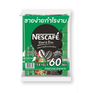 เนสกาแฟ เบลน แอนด์ บรู เอสเปรสโซ่ 15.1 กรัม 1 แพ็ค 60 ซอง