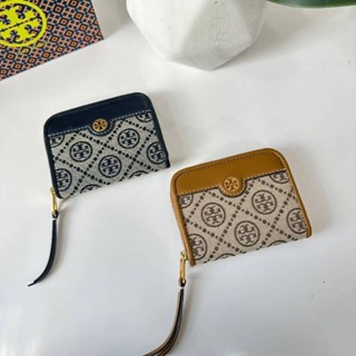 TORY BURCH T MONOGRAM ZIP COIN CASE