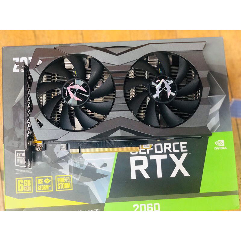 การ์ดจอ RTX2060 6gb oc ต่อไฟเพิ่ม 8pin  มือสอง มีประกัน