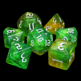 Enchanted Prism Dice Set of 7 | ลูกเต๋า Dice For DnD D&amp;D MTG RPG TRPG เกมกระดาน บอร์ดเกม Game ไพ่ทาโรต์ Magic เมจิก