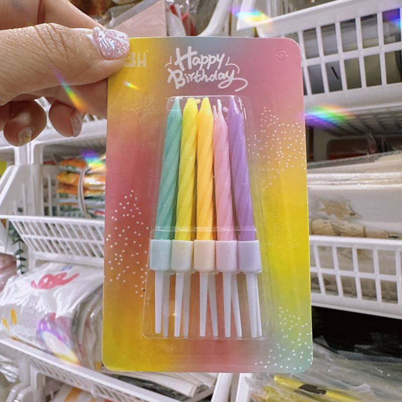 ✨เทียนเกาหลี สีพาสเทล ไซส์มินิ สูง8cm. มีหลายแบบ พร้อมส่งค่า - รูปที่ 6