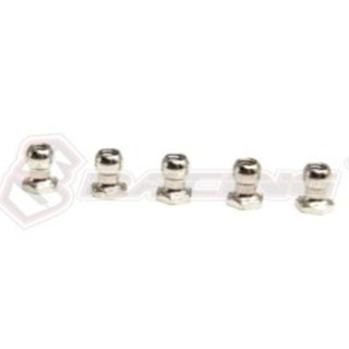 3Racing Sakura M 4.8mm Ball HEX L=5 (5pcs) - Iron - 3RAC-BS48H5S