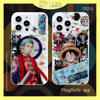 💕พร้อมส่ง💕iPhone 14 13 12 11 Pro Max เคส for เคสไอโฟน11 บางเบาพกพาง่าย แฟชั่น One Piece เคสไอโฟนแม่เหล็ก เรียบง่าย Case