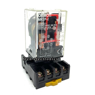 รีเลย์ MK2P-I 8ขา มีขายทั้งชุด 12VDC, 24VDC, 24VAC, 110VAC, 220VAC หน้าคอนแทค 10A250V