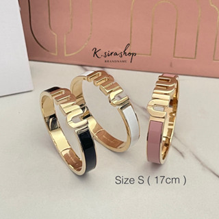 [ส่งฟรี] New Miu Miu Enameled Metal Bracelet