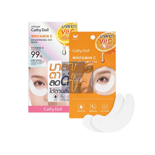 (ยกกล่อง6ซอง) Cathy Doll Whitamin C Brightening Eye Mask เคที่ดอลล์ ไวท์ทามินซี อาย มาสก์