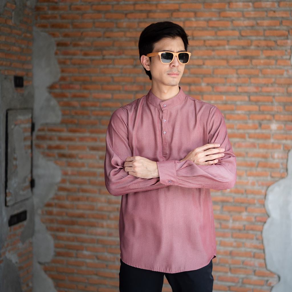 เสื้อกุรงชายแขนยาว สไตล์เสื้อปากีอาหรับทรงสวย เนื้อผ้าฝ้ายฟอกยีนส์  ใส่ได้ในทุกโอกาส KR39 EP1