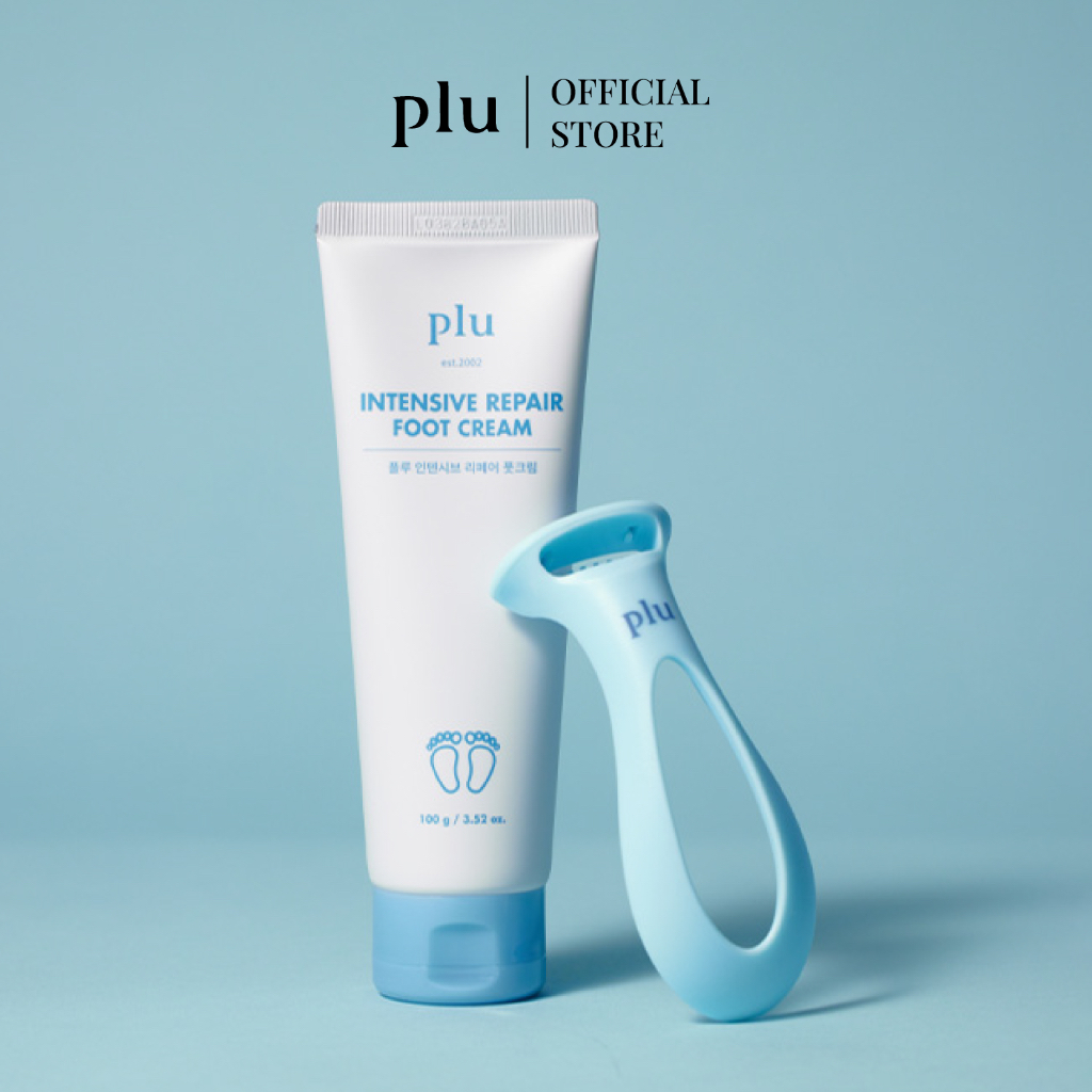 [PLU DUO SET] PLU INTENSIVE REPAIR FOOT CREAM 100ML + PLU PERFECT FOOT CALLUS RAZOR (ครีมบำรุงเท้า)