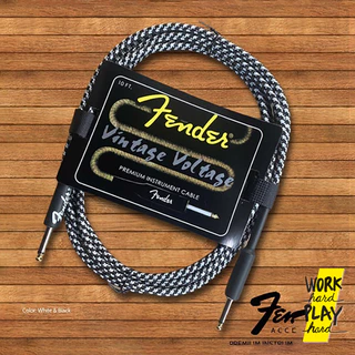 สายแจ็ค สายแจ็คกีตาร์ FENDER 3m ของแท้ หัวตรงสองด้าน