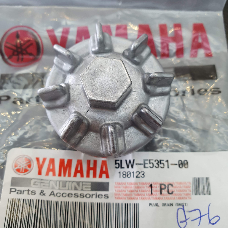 5LWE535100 ปลั๊กถ่ายน้ำมันเครื่อง น๊อตถ่ายน้ำมันเครื่อง YAMAHA Mio Fino Nouvo มิโอ ฟีโน่ นูโว fiore 