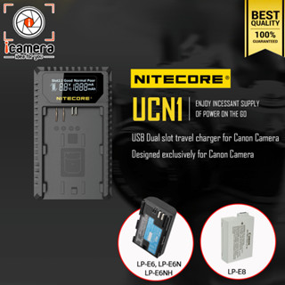 Nitecore Charger UCN1 - USB Dual Charger For LP-E6, LP-E6N, LP-E6NH / LP-E8