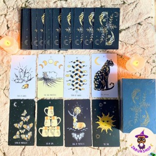 ไพ่ยิปซี ไพ่ทาโรต์ (พร้อมส่ง🖤) New Moon Tarot 🌗 แนวมินิมอล [แถมไฟล์คู่มือภาษาไทยฉบับมือใหม่🔮✨️]