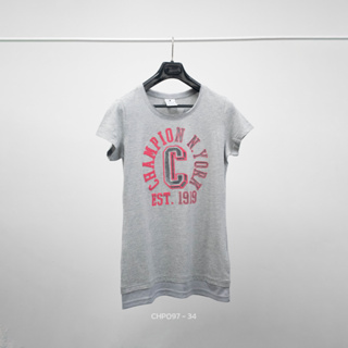 Champions(TSW-CHP-097) แบรนด์แท้100% เสื้อยืดคอกลม ผ้าcotton นิ่มใส่สบาย ระบายอากาศได้ดี ไม่ย้วย