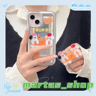 ❤️ส่งของขวัญ❤️ เคสไอโฟน 11 12 13 14 Pro Max การ์ตูน กราฟฟิตี ลูกสุนัข แฟชั่น ฤดูร้อน ความนิยม Case for iPhone สาวน่ารักห