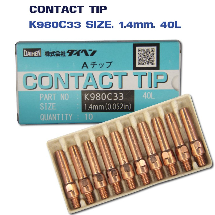 CONTACT TIP K980c33 1.4mm. (0.051IN)  (10ตัว/กล่อง)