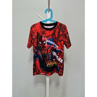 เสื้อลายสไปเดอร์แมนพร้อมหมวกของ Marvel แท้